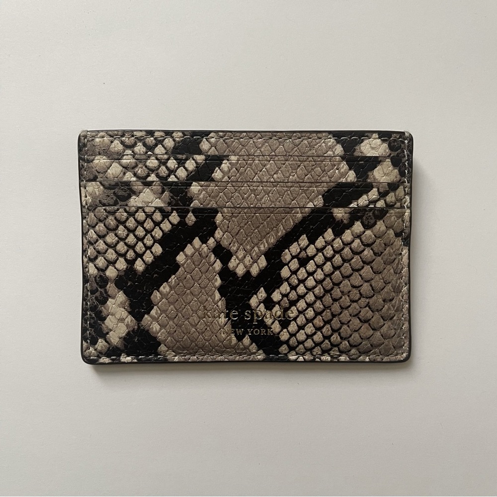 Kate Spade Snake print Card Holder